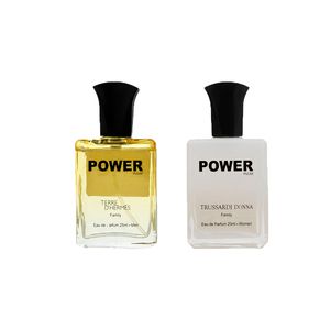 عطر جیبی زنانه پاور پالس مدل trussardi donna  terre d’hermes حجم 25 میلی لیتر بسته 2 عددی